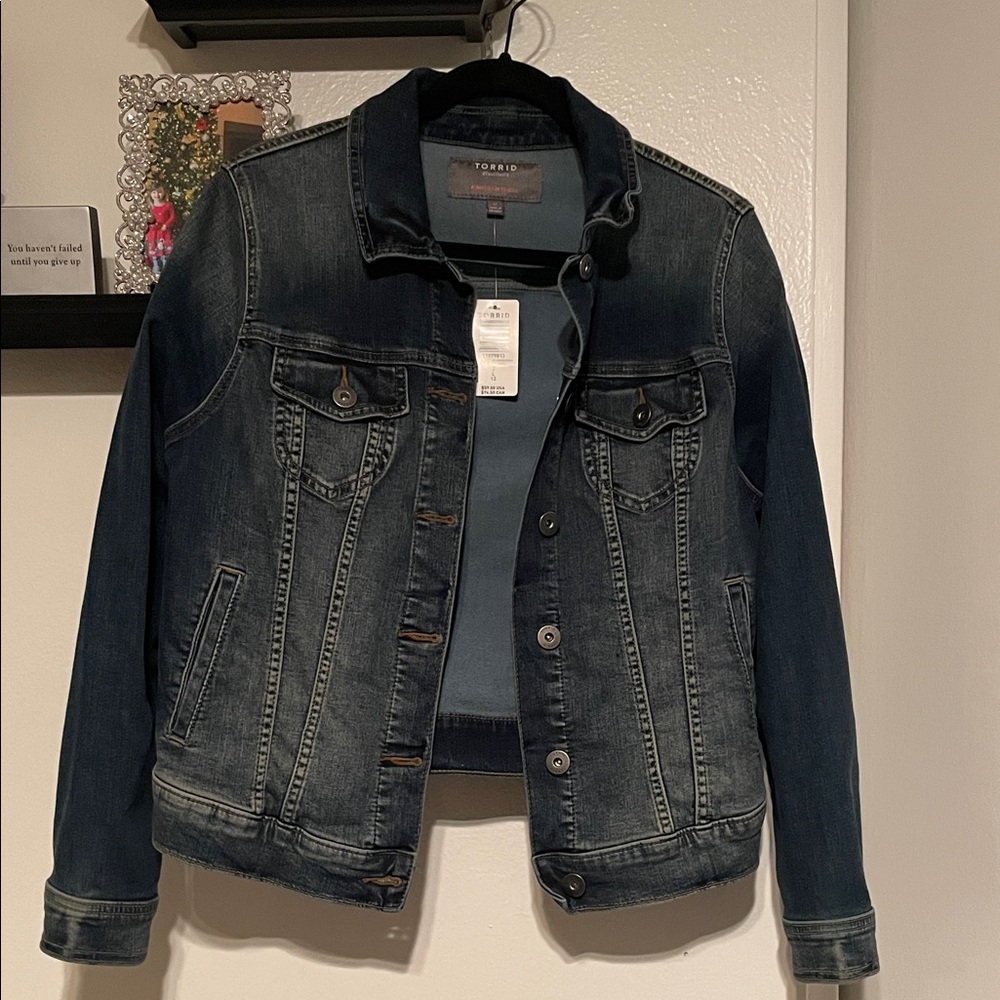Torrid Dark Wash Denim Jacket
